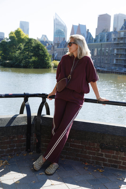 Co Ord Set Mandy Streep Bordeaux