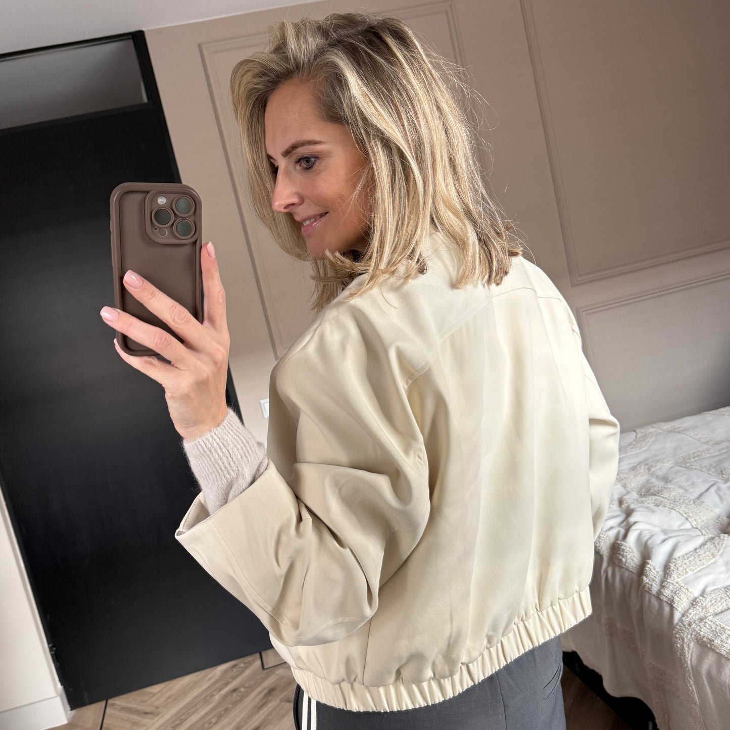 Jack Bomber Zara Crème