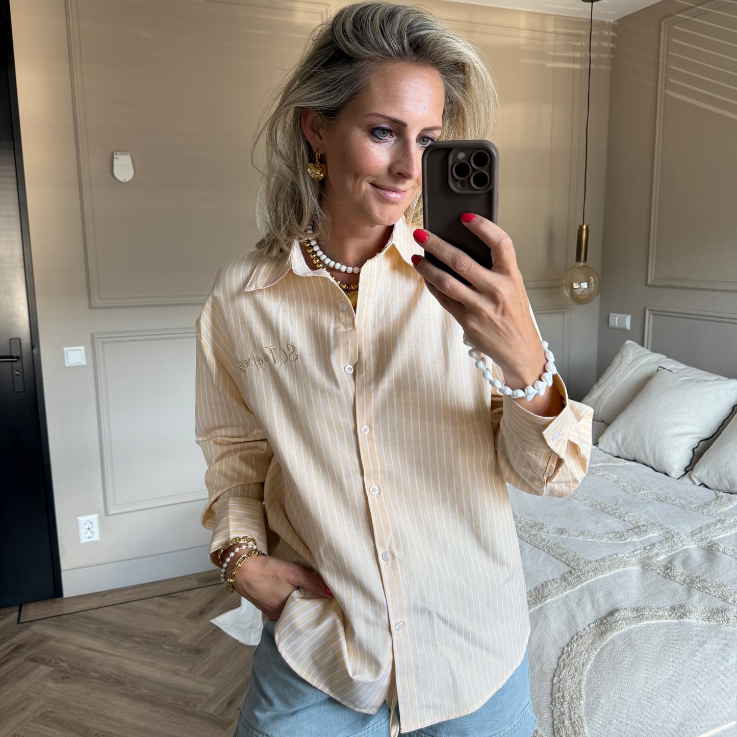 Blouse St Tropez Geel
