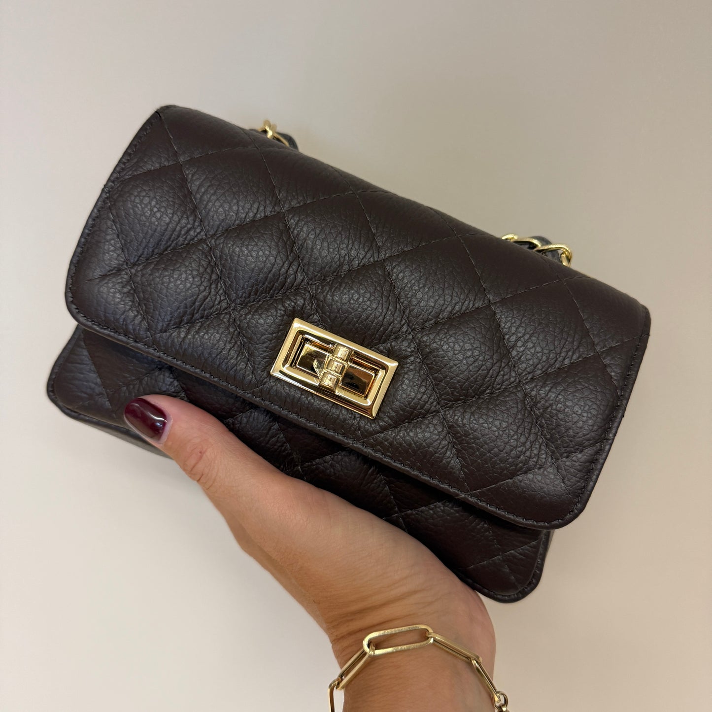 Tas Audrey Small Donkerbruin Choco