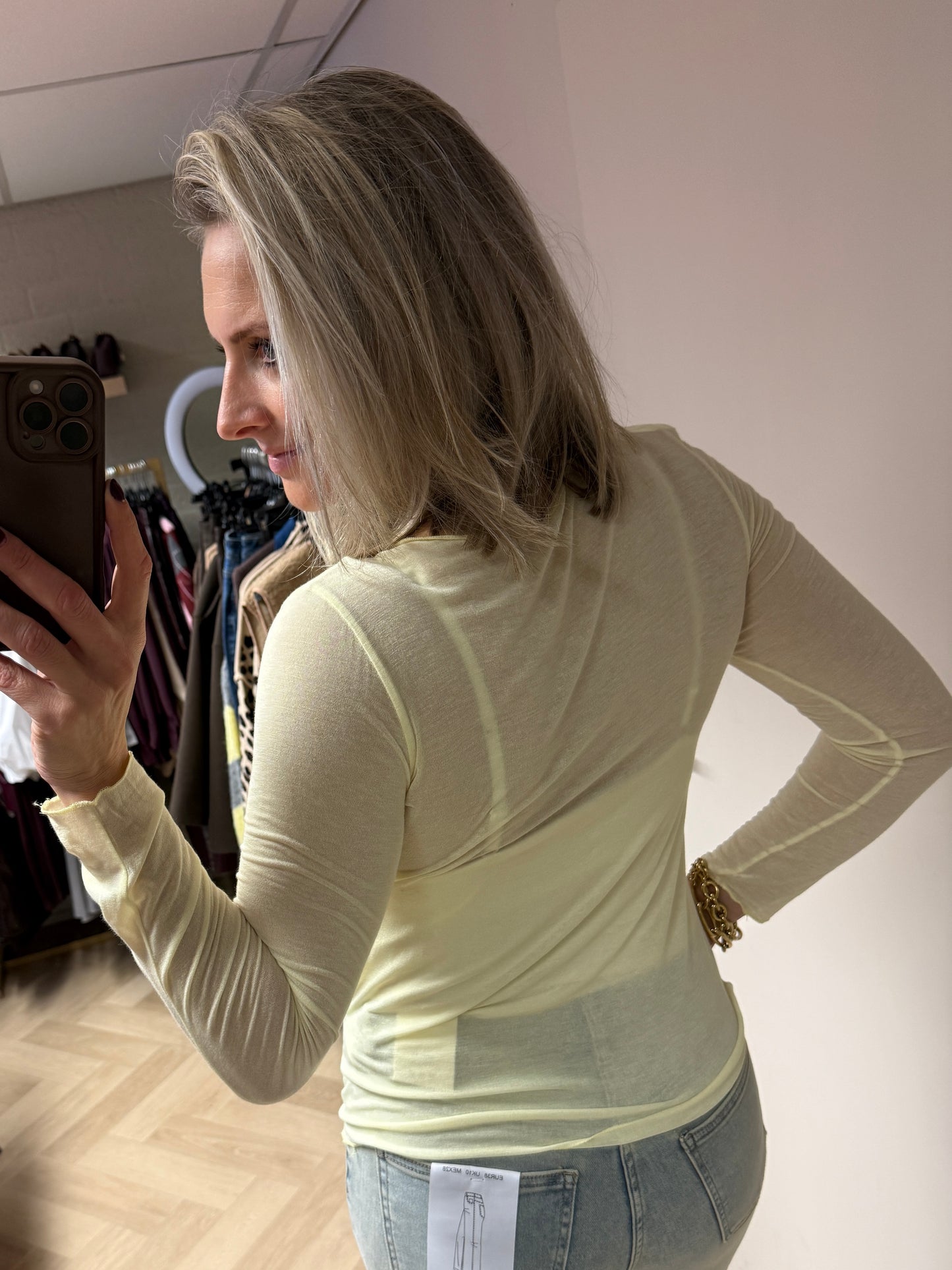 Shirt Nola Cashmere Geel