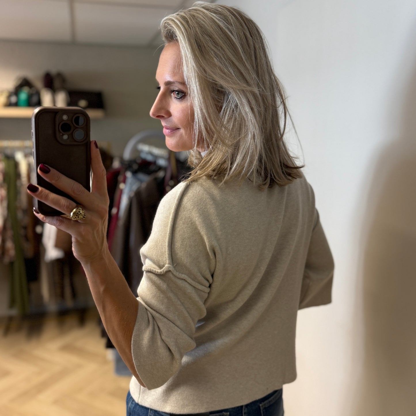 Trui Isabel Viscose Taupe