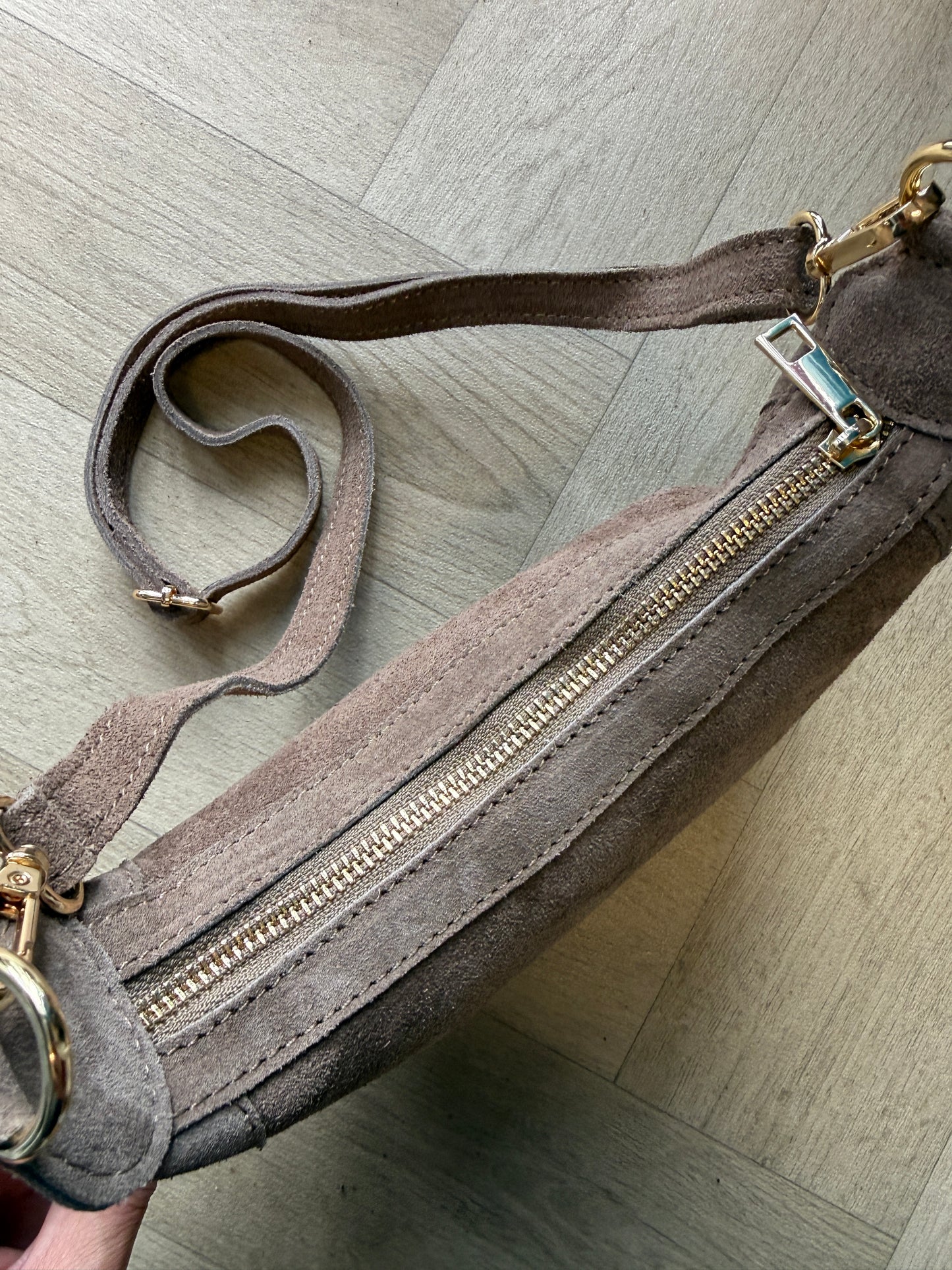 Tas Monica Suède Taupe