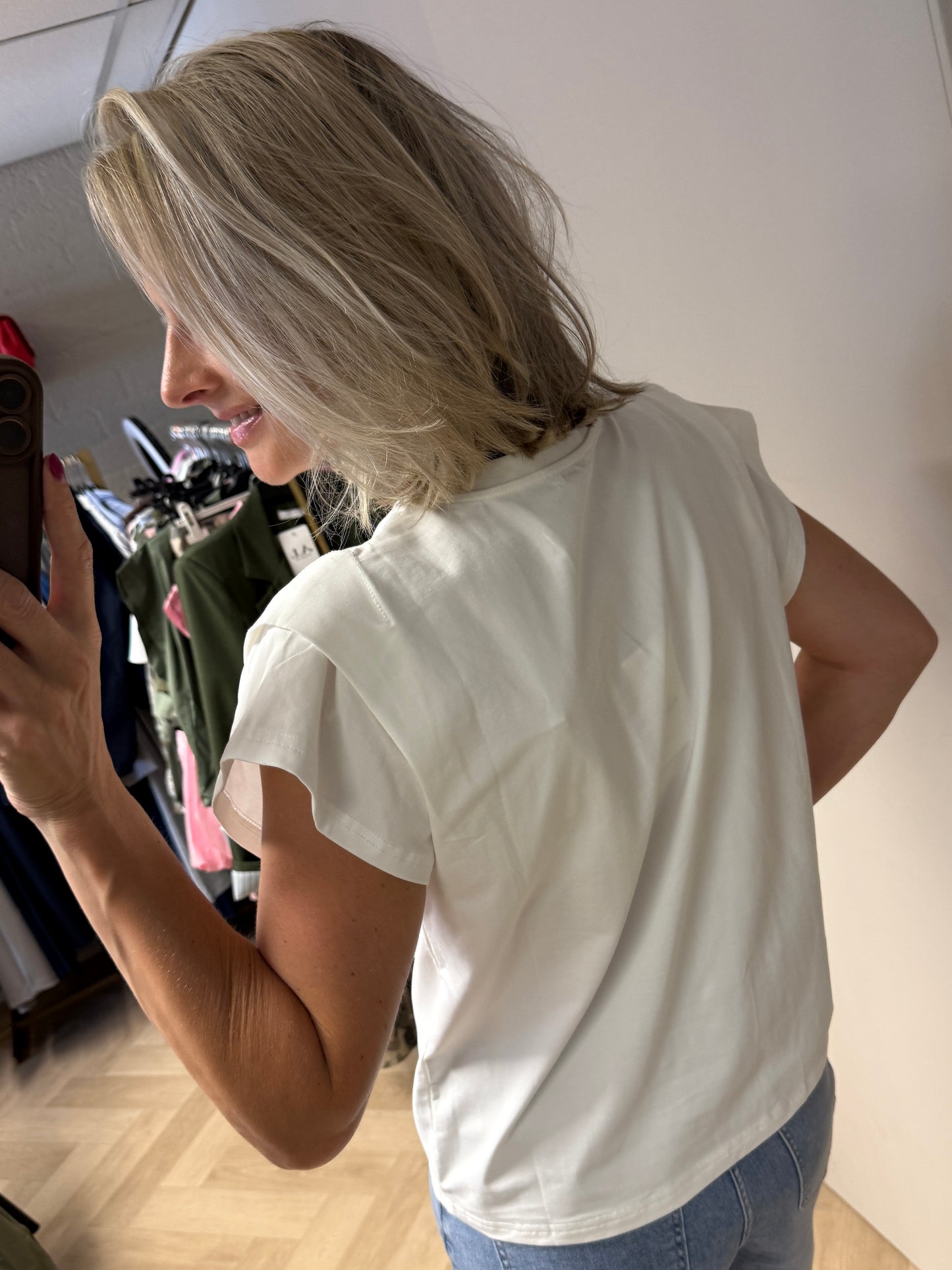 T-Shirt Unika Katoen Wit