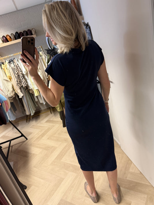Jurk Strik Mel Donkerblauw