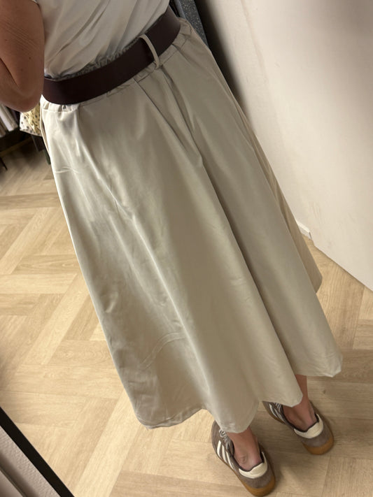 Rok Sharon Plooi Beige