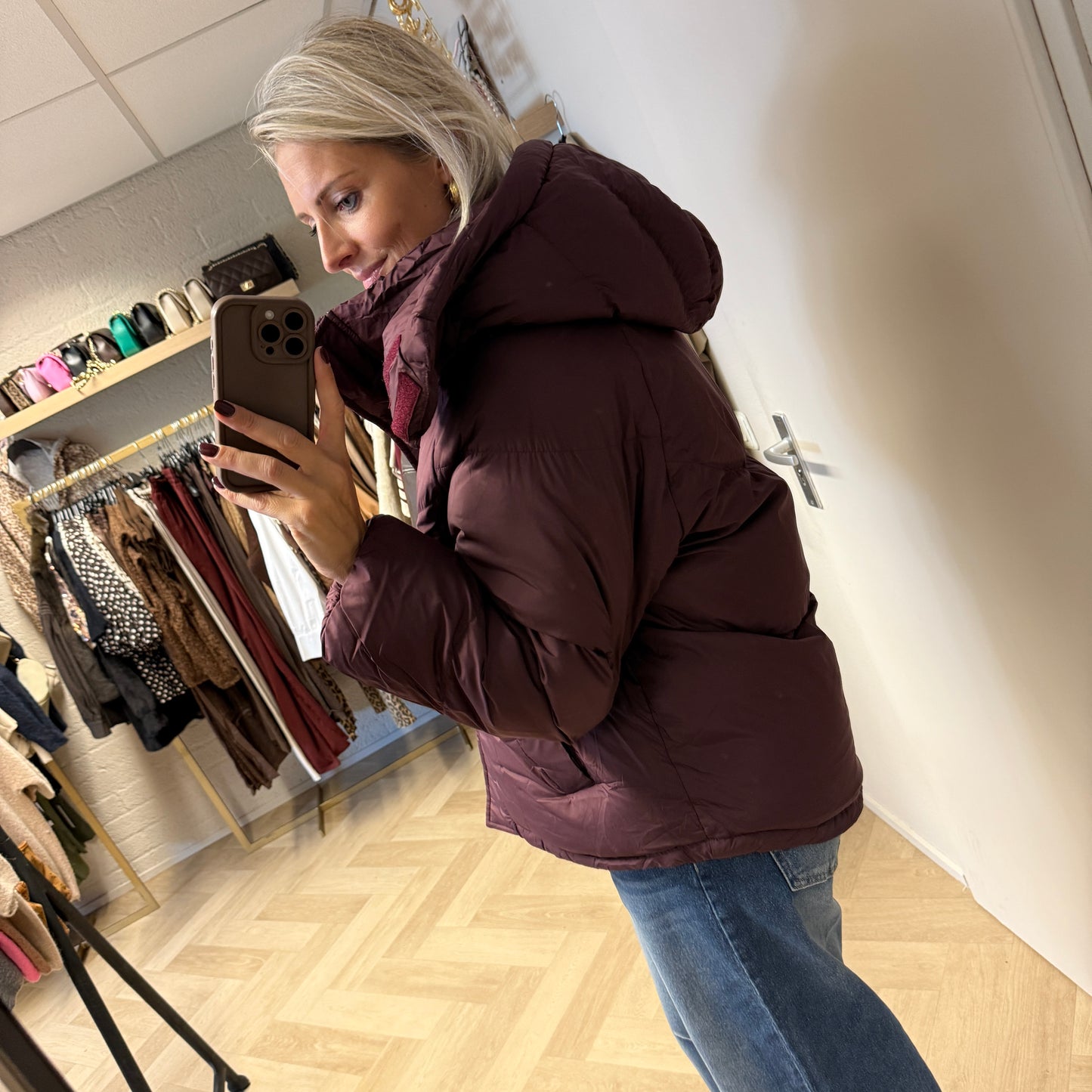 Puffer Jacket Fenna Burgundy