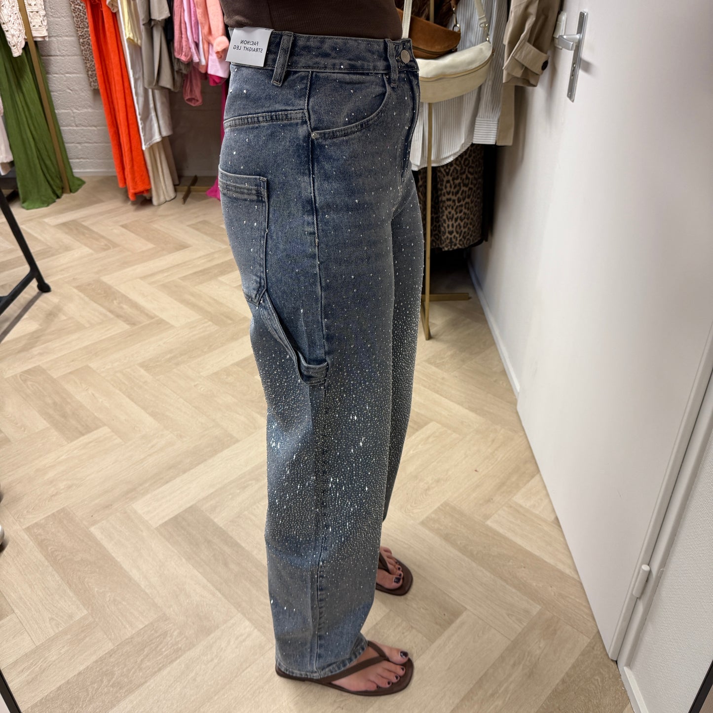 Jeans Sterre Worker Strass Denim
