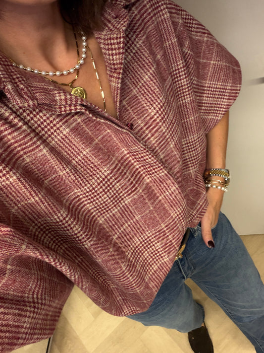 Blouse Mila Ruit Rood