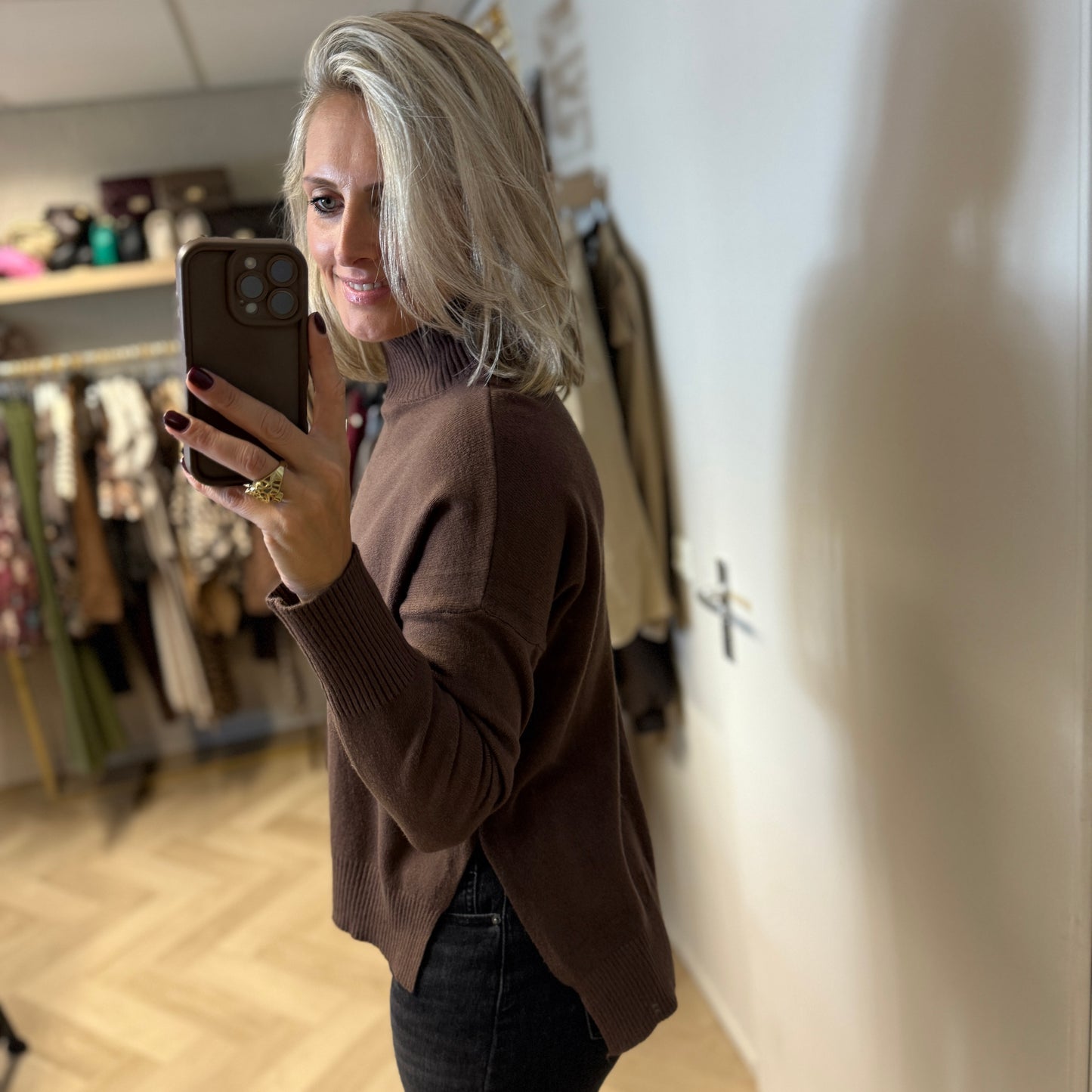 Trui Kelly Split Choco
