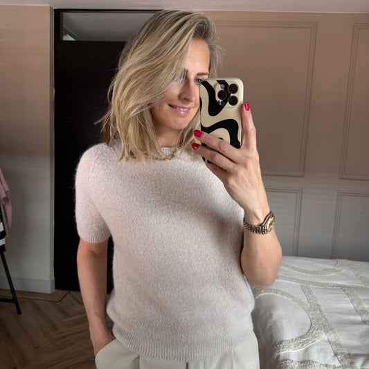 Trui Claudia Alpaca Korte Mouw Kit