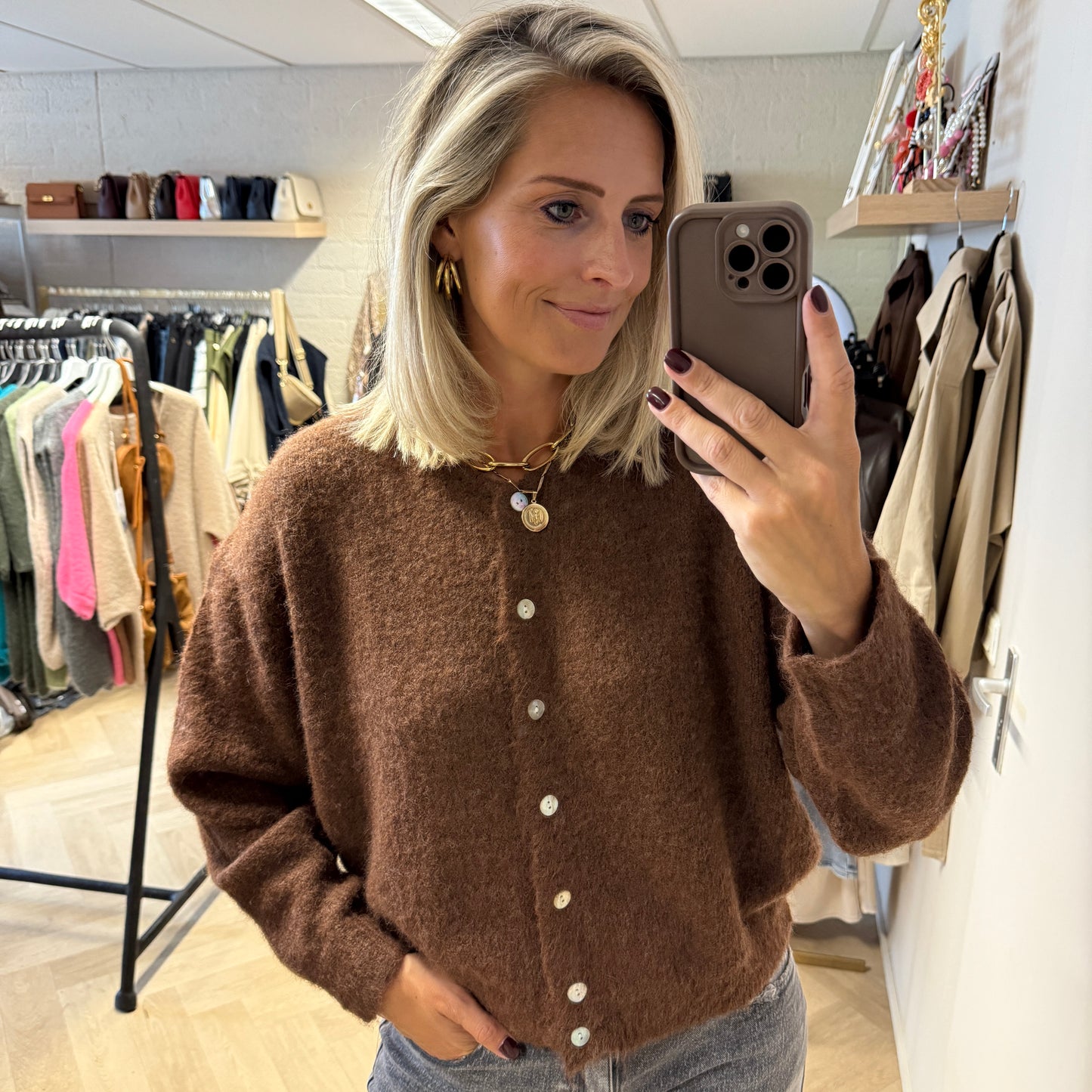 Vest Vito Chocoladebruin