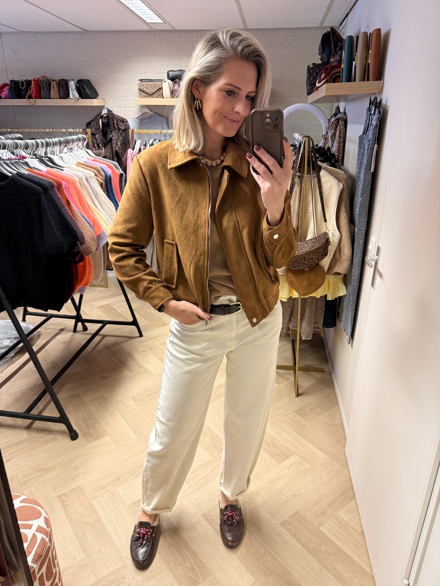 Jeans Bridget Barrel Ecru