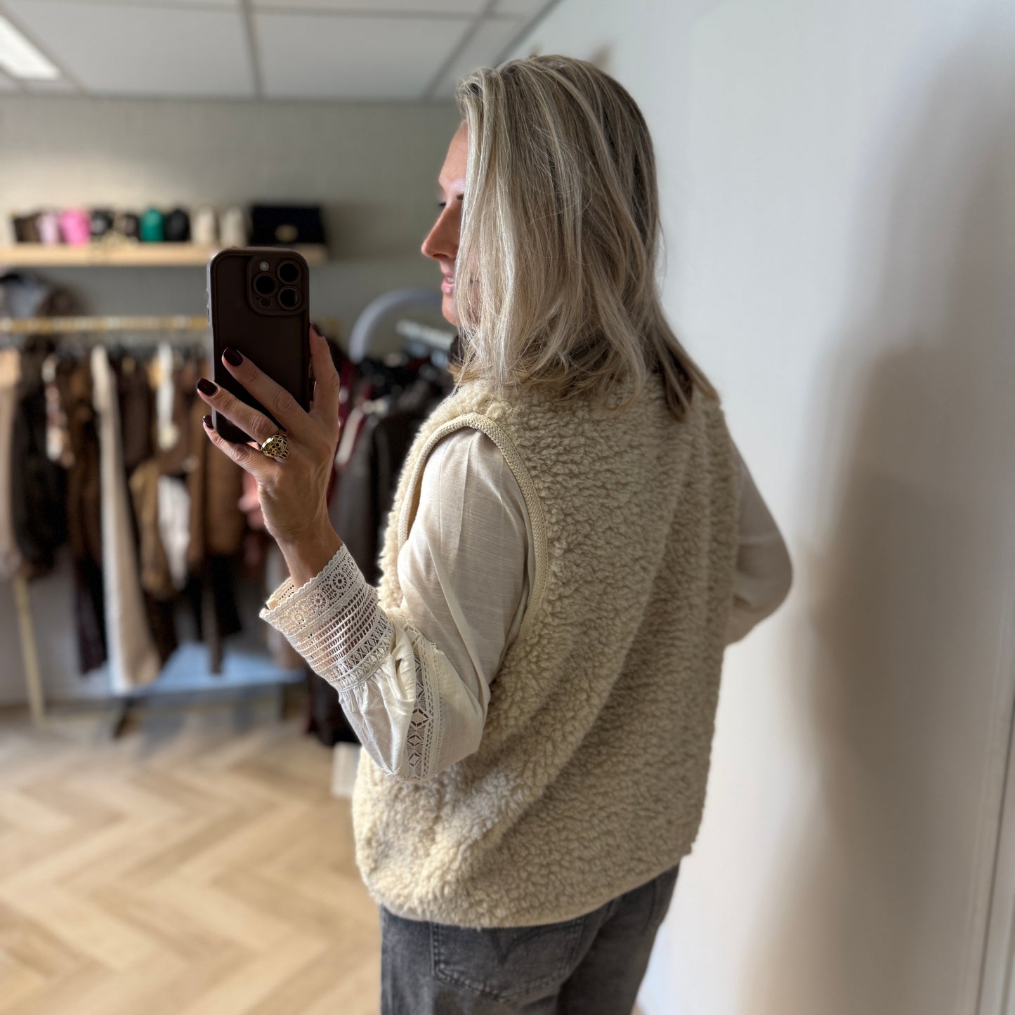Vest Maud Schaap Offwhite