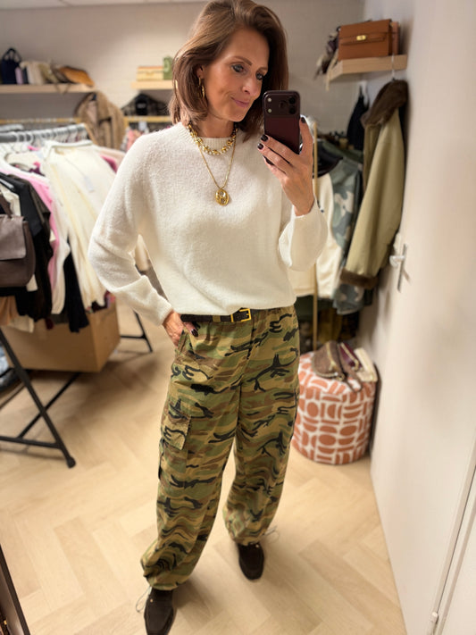 Trui Claudia Alpaca Lange Mouw Offwhite