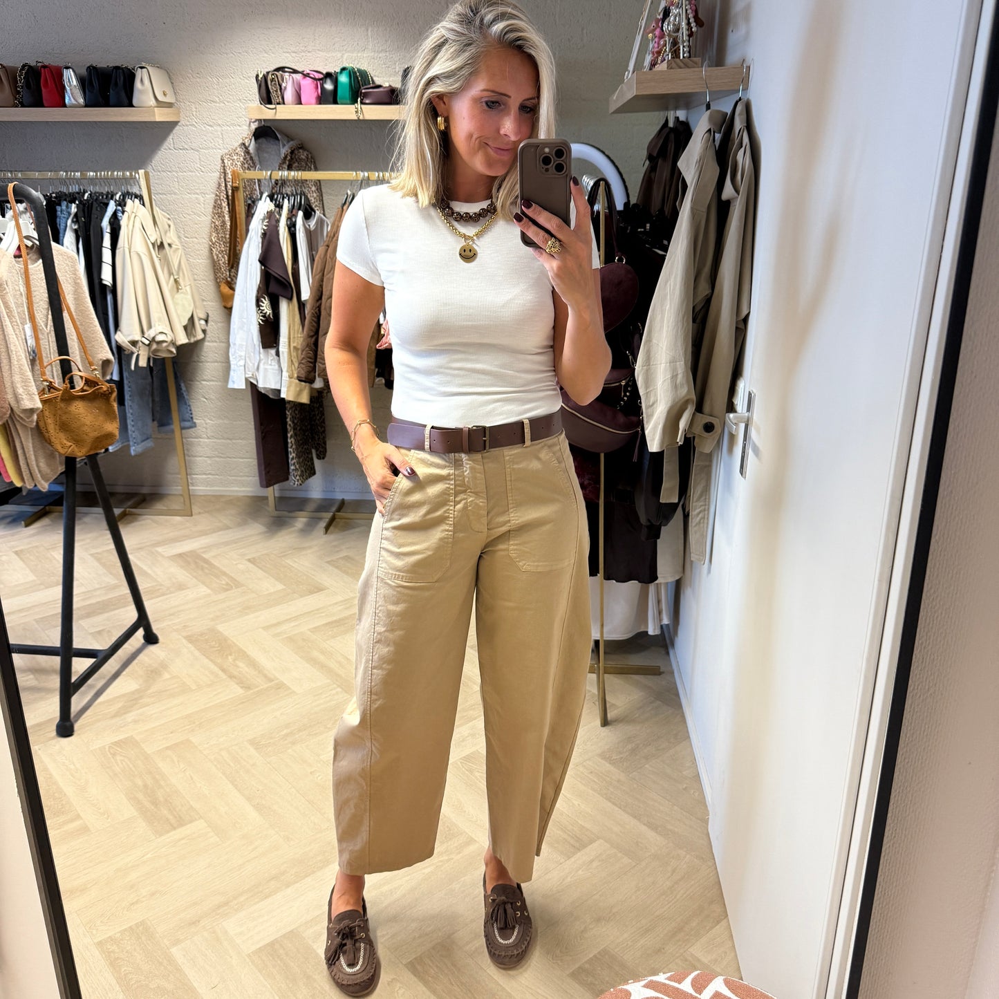 Barrel Pants Jane Camel