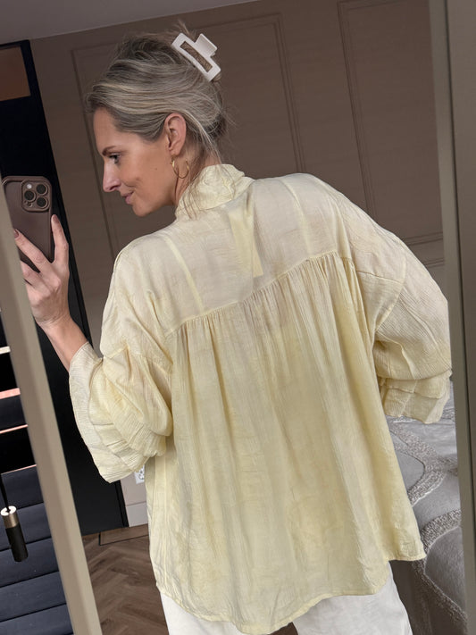 Blouse Honey Strik Butteryellow