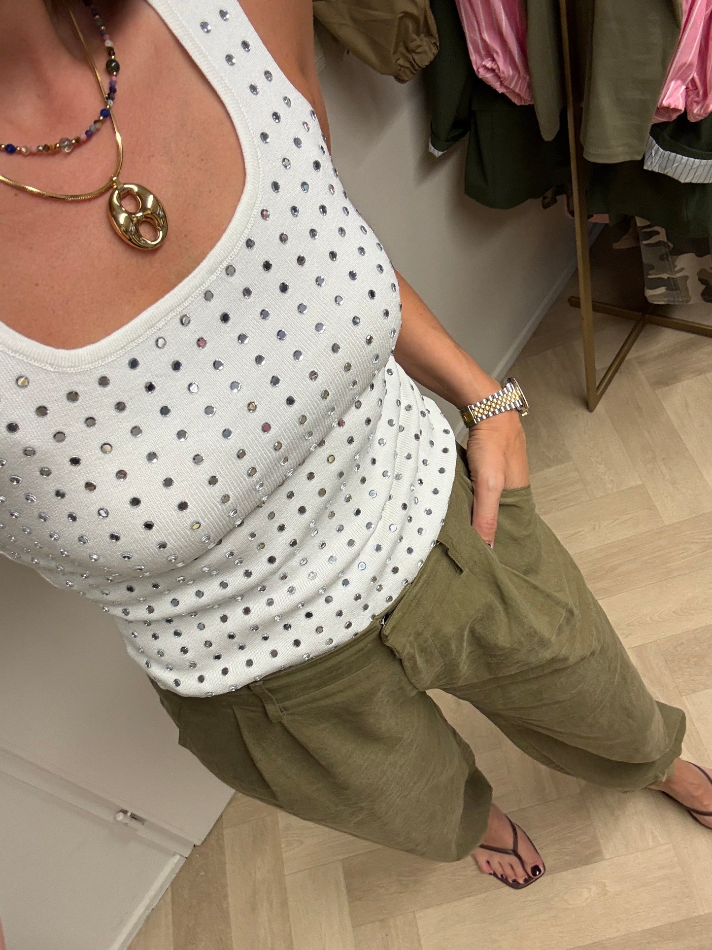 Top Jilli Spiegel Wit