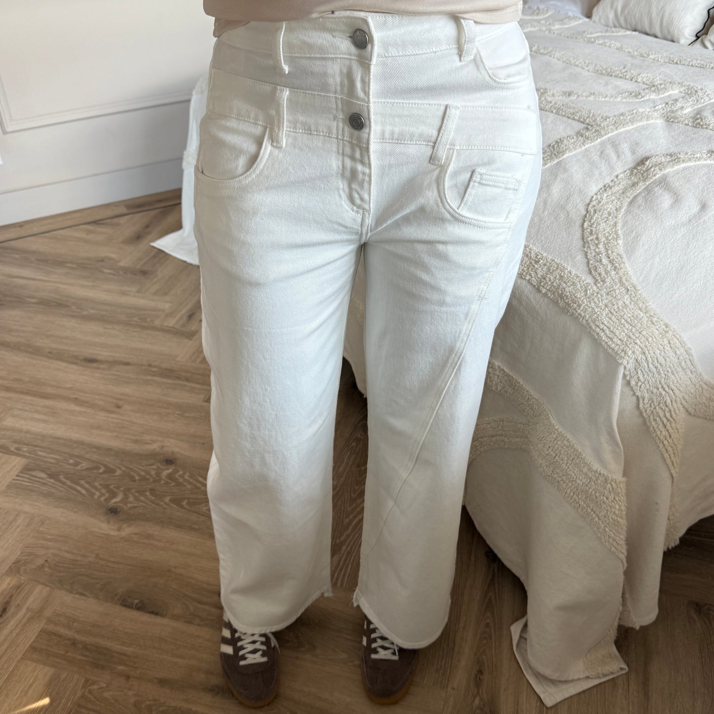 Jeans Toxik Romy Wide Legg Wit