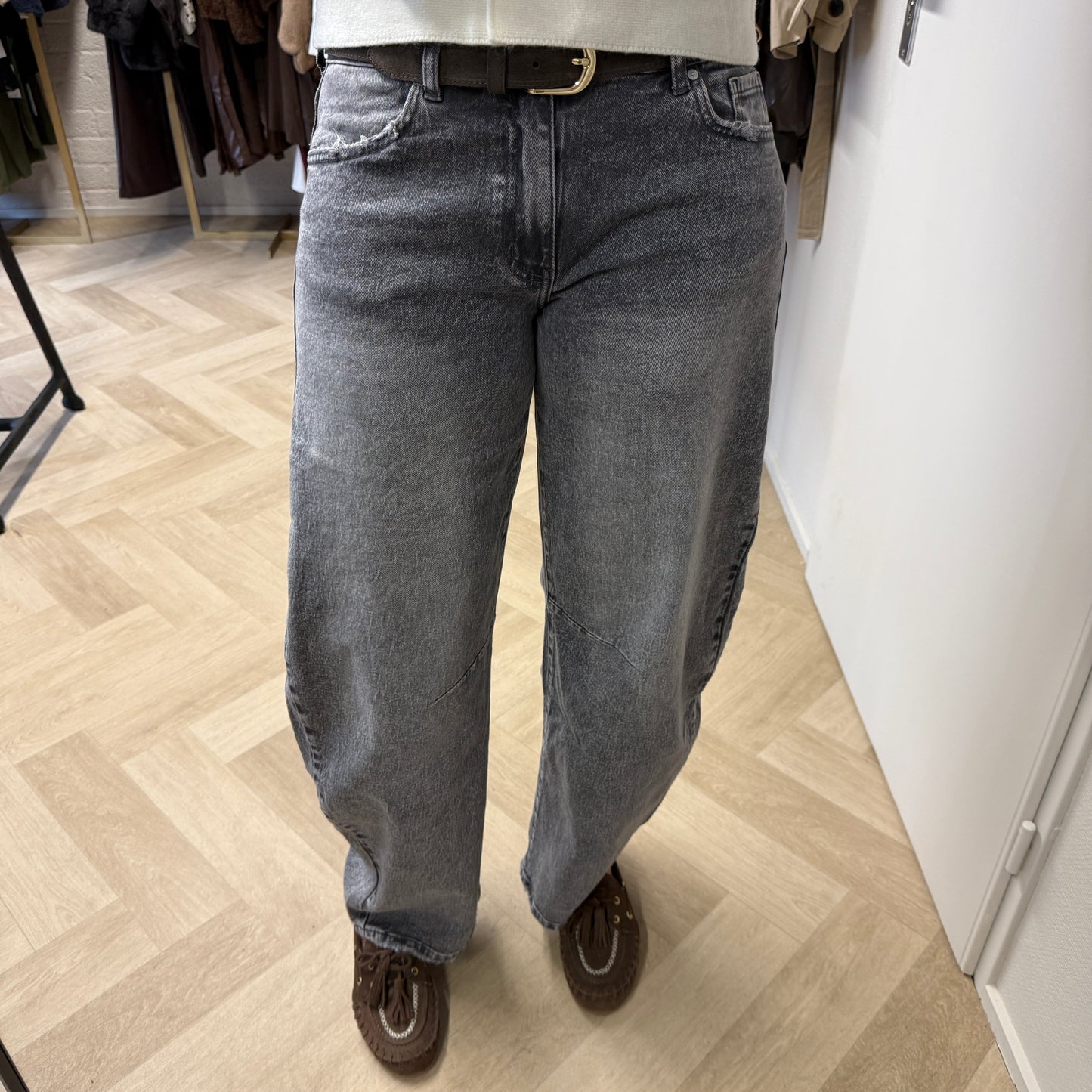 Jeans QH Barrel Fit Grijs