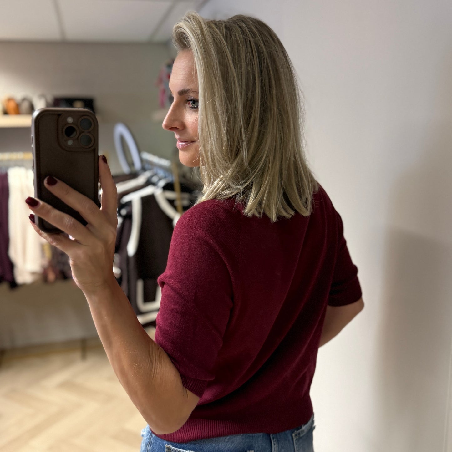 Trui Suzie Viscose Bordeaux