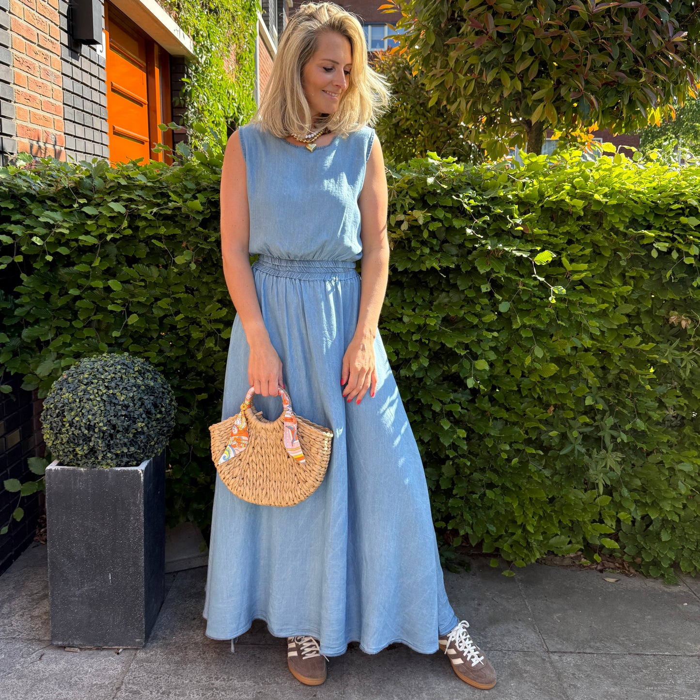 Co-ord Set Denim Rok en Top