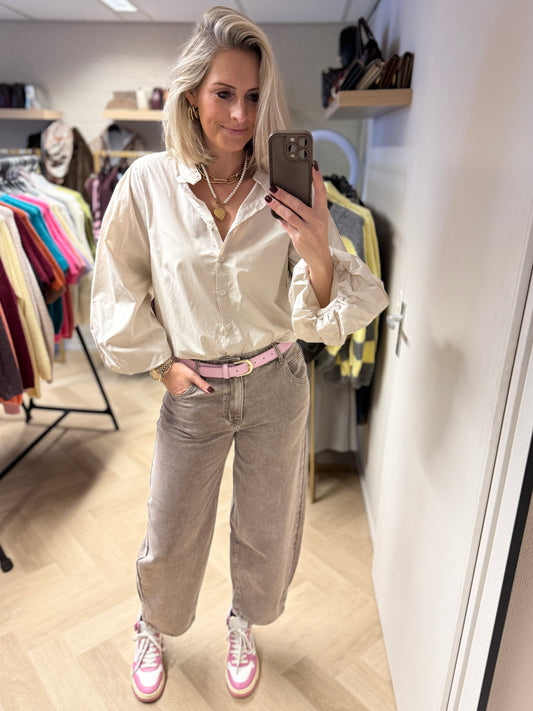 Blouse Fenna Pofmouw Beige