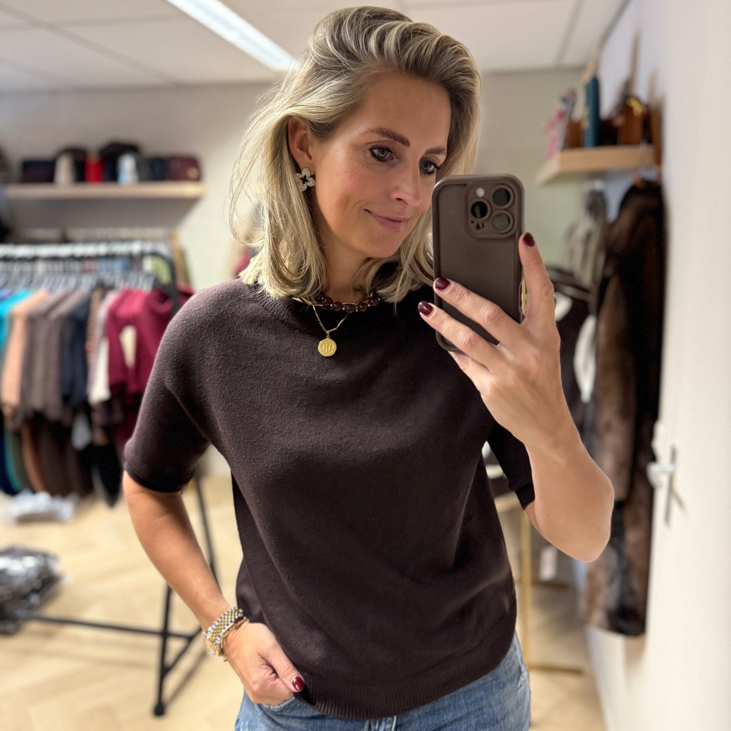 Trui Suzie Viscose Choco