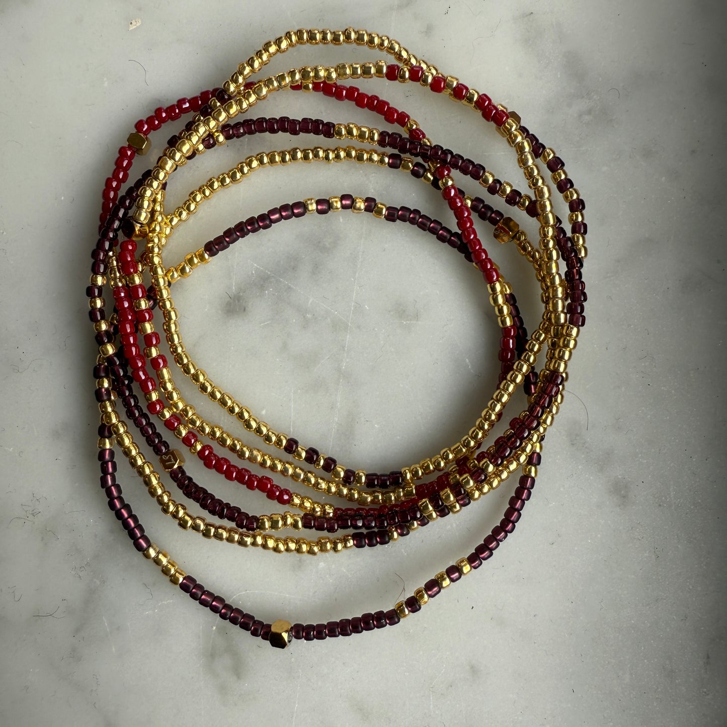 Armband Set Cannes Small Bordeaux