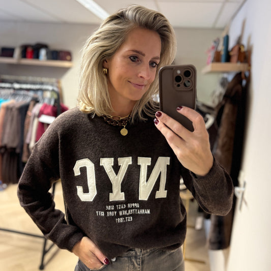 Trui Knitted NYC Choco