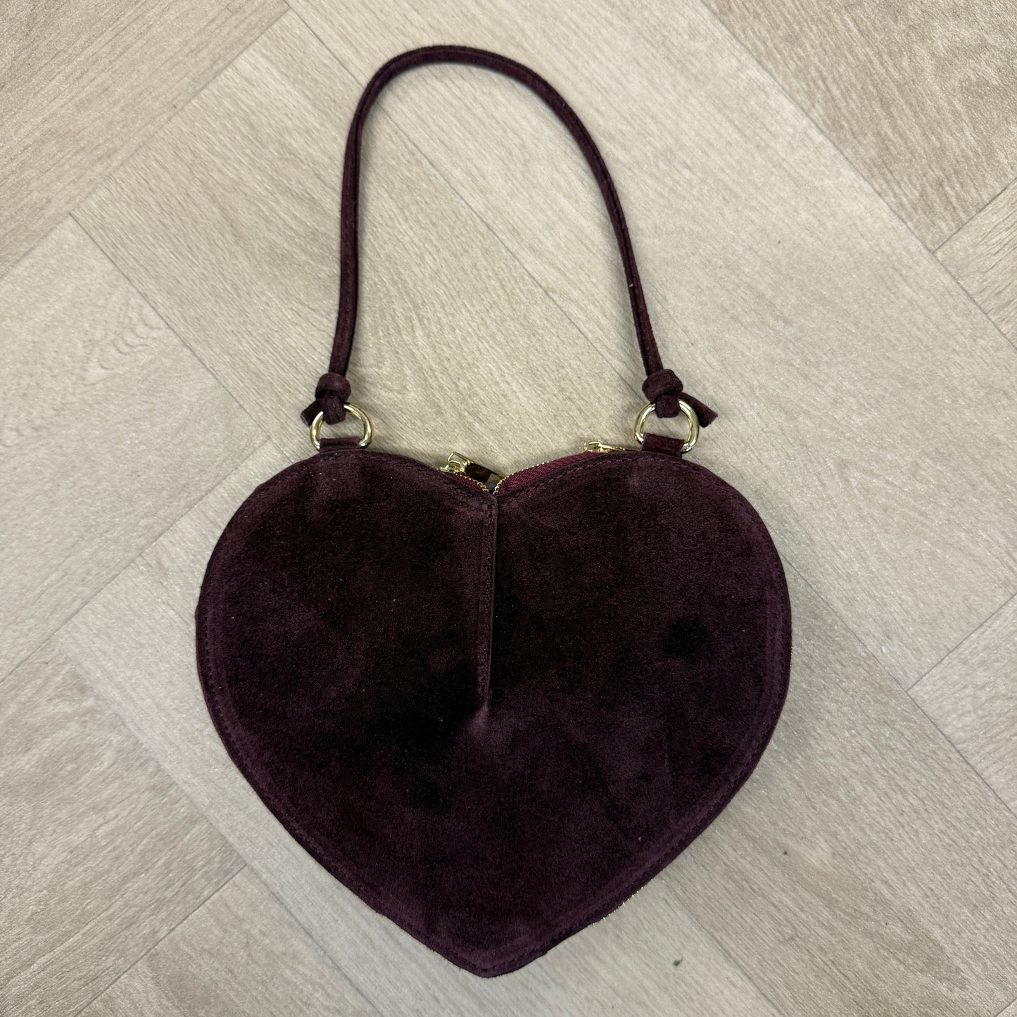 Tas Lamour Suède Burgundy