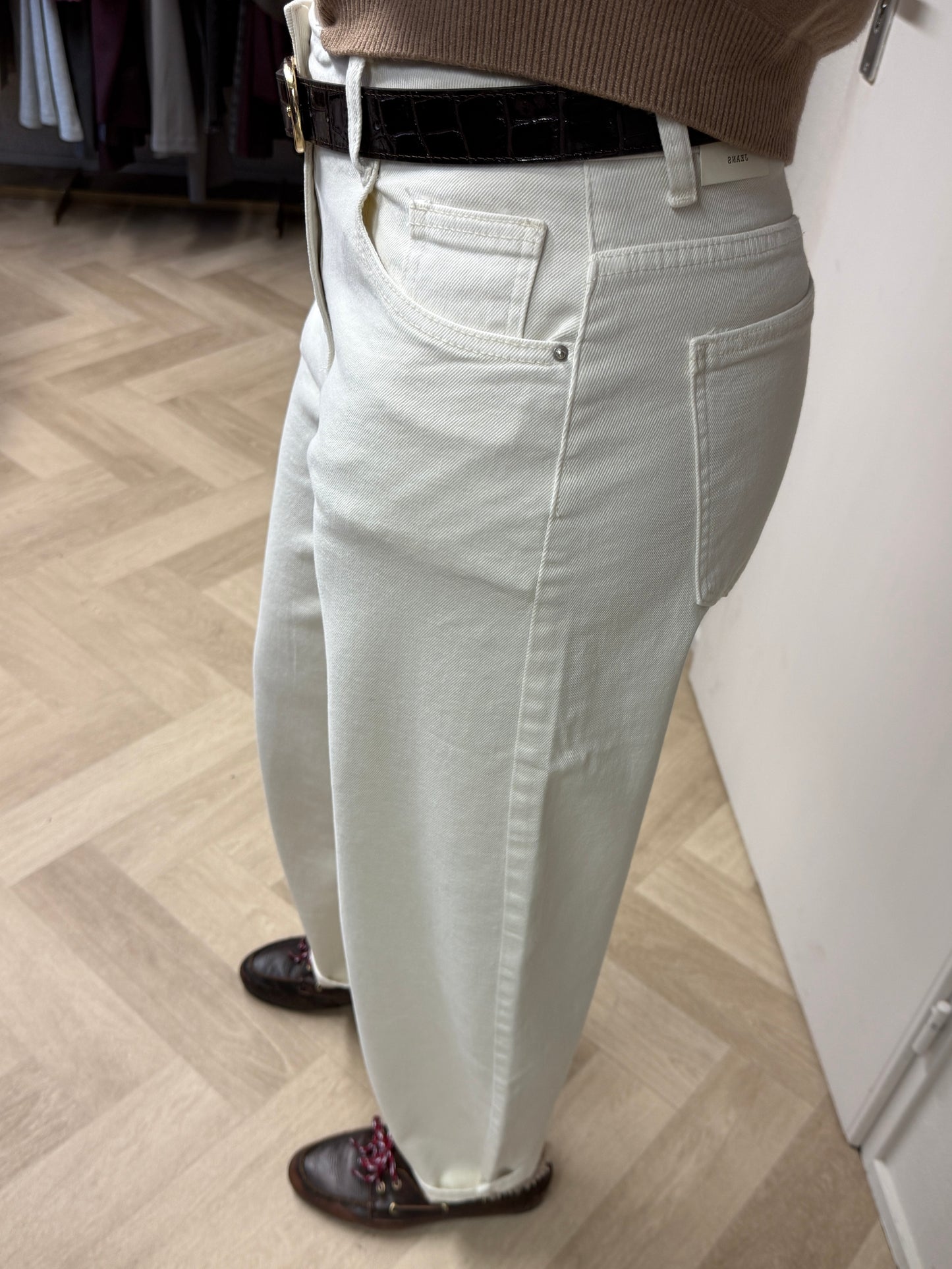 Jeans Bridget Barrel Ecru