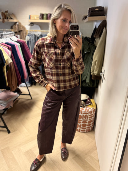 Blouse Joy Ruit Bordeaux Crème