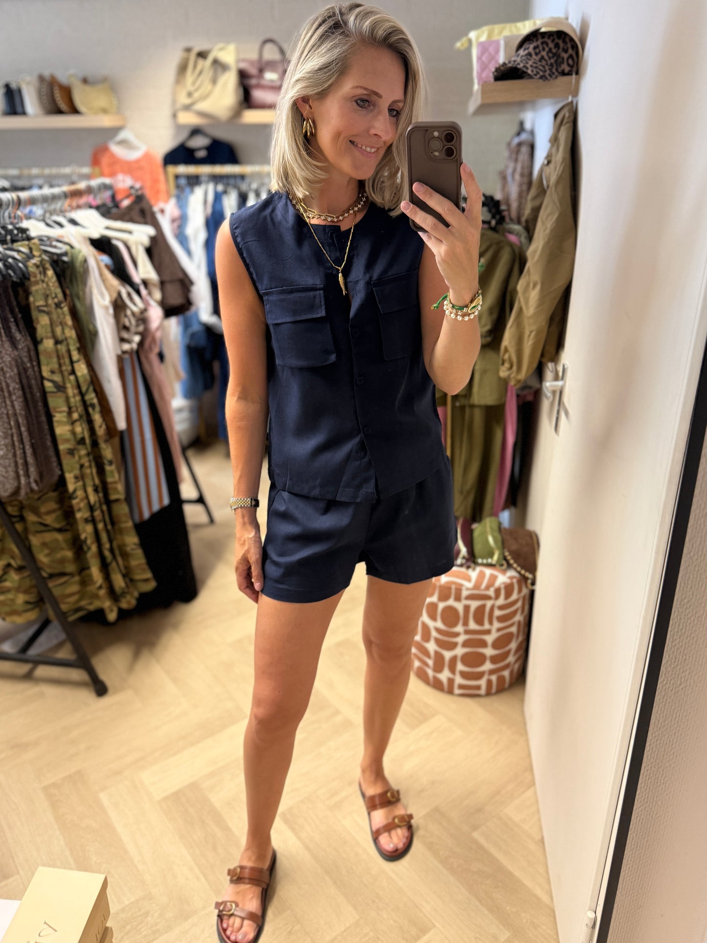 Co Ord Set Joanna Navy
