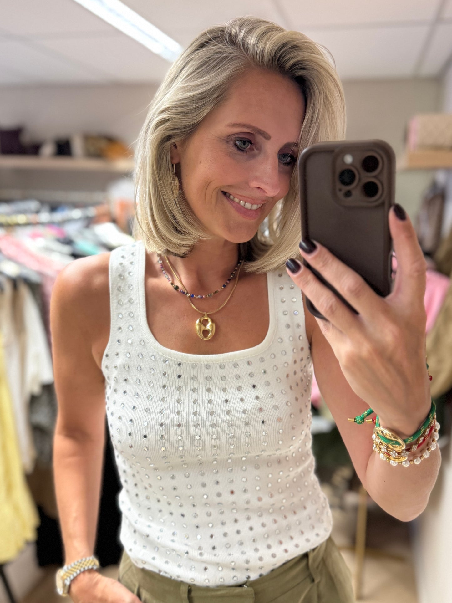 Top Jilli Spiegel Wit
