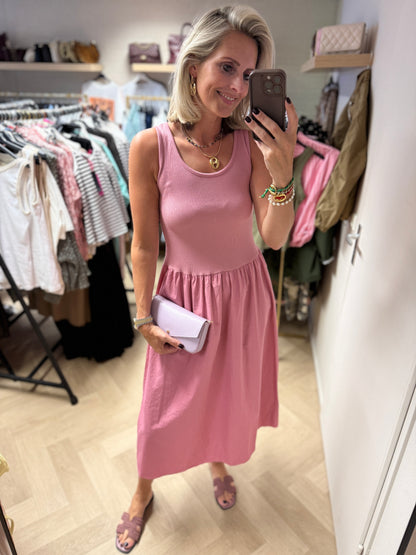 Jurk Katy Katoen Topdress Oudroze
