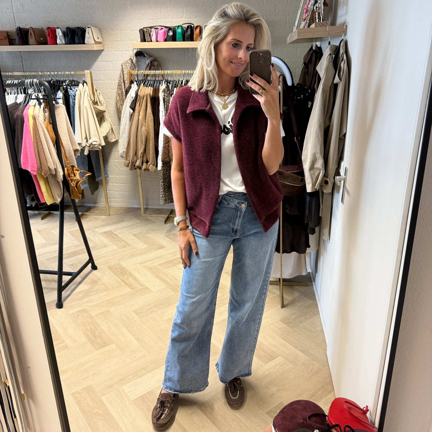 Vest Julia Bordeaux