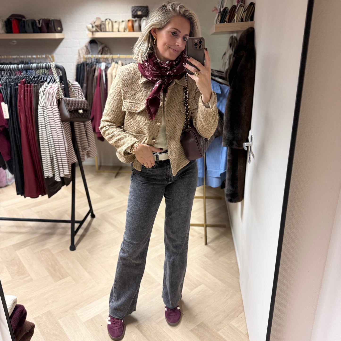 Blazer Ellen Bouclé Camel