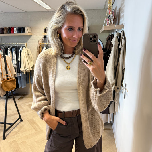 Vest Marcia Acryl Camel