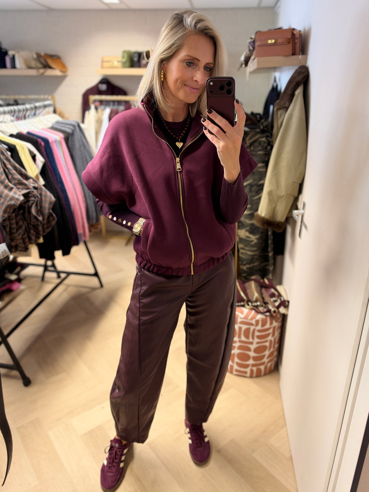 Vest Kirsten Jogging Plum