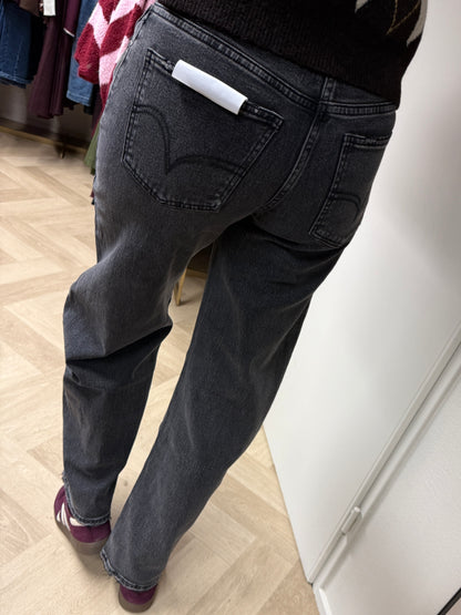 Jeans QH Barrel Fit Donkergrijs
