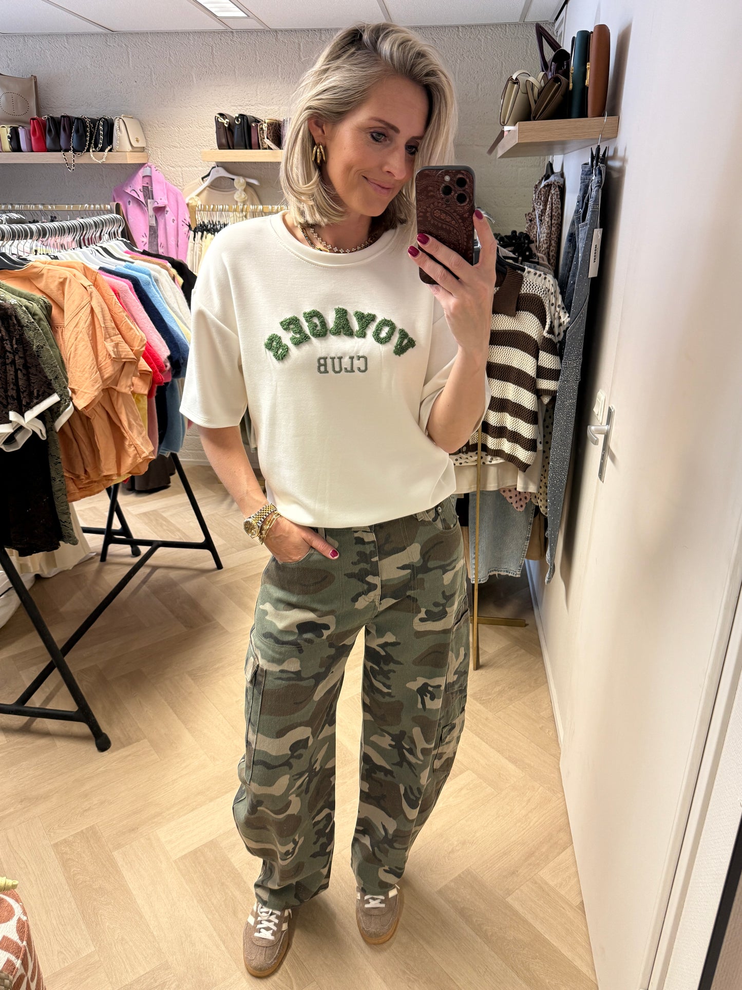 Jeans Mochi Armyprint Groen