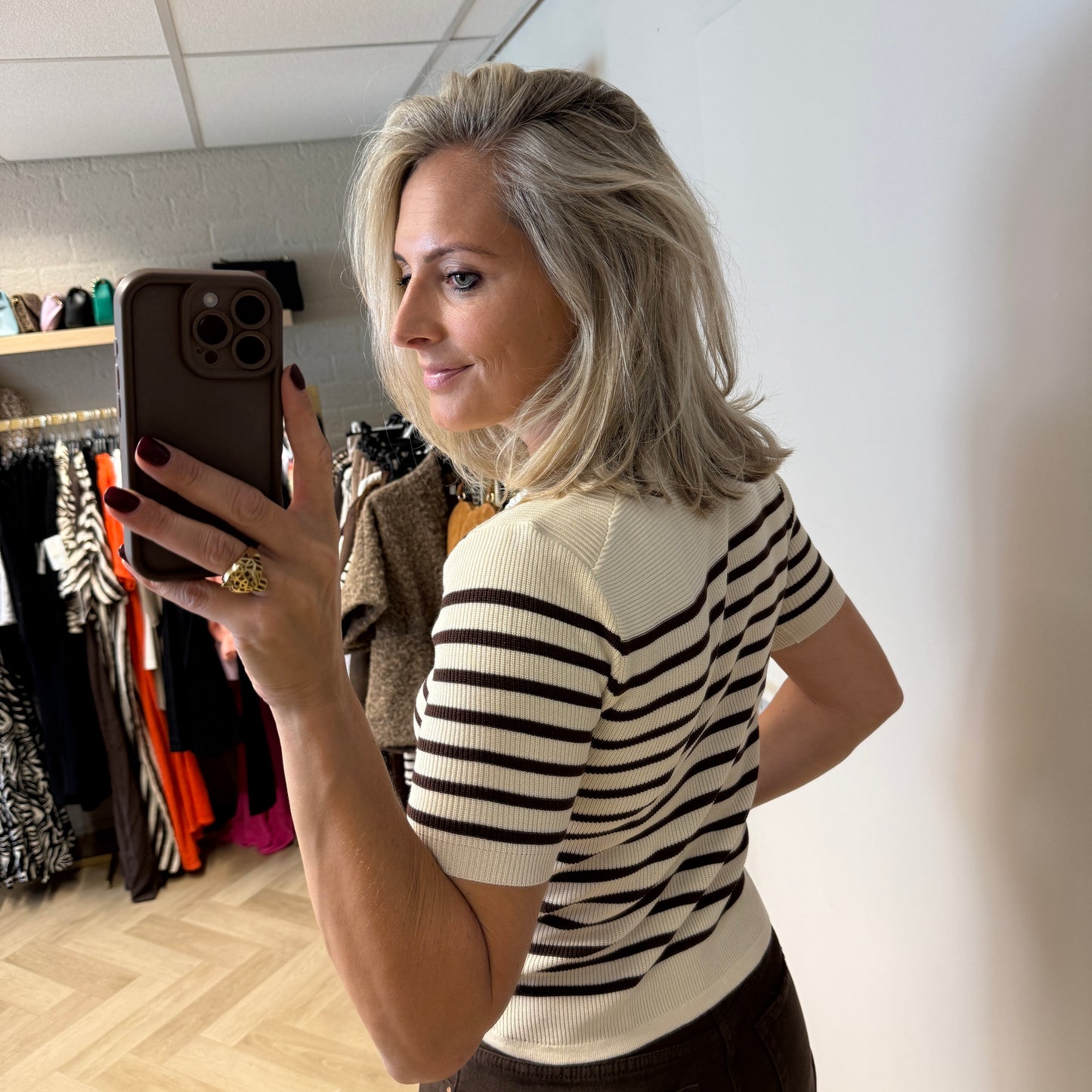 Trui Katoen Shanna Streep Offwhite