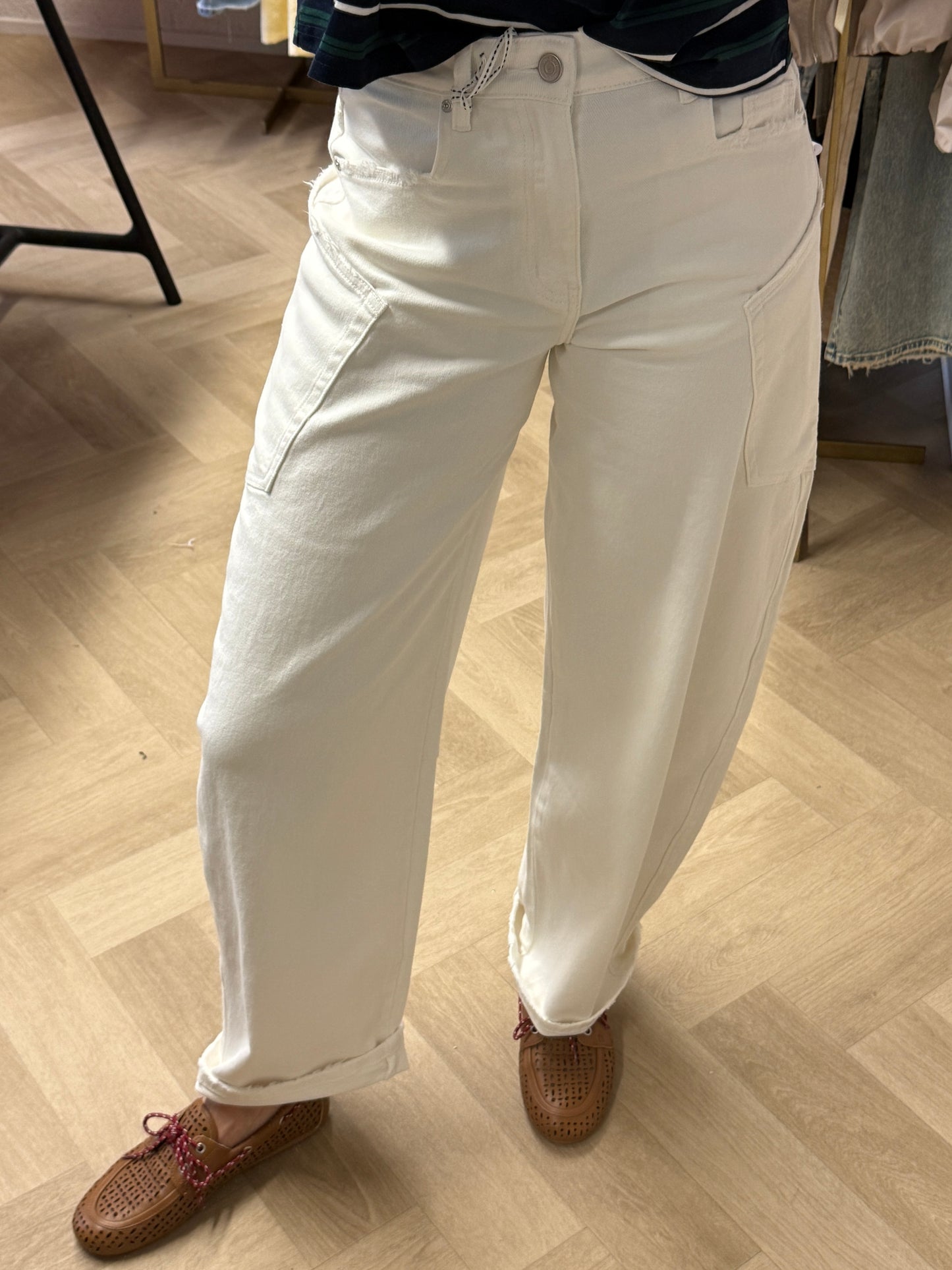 Jeans QH Side Pockets Wit