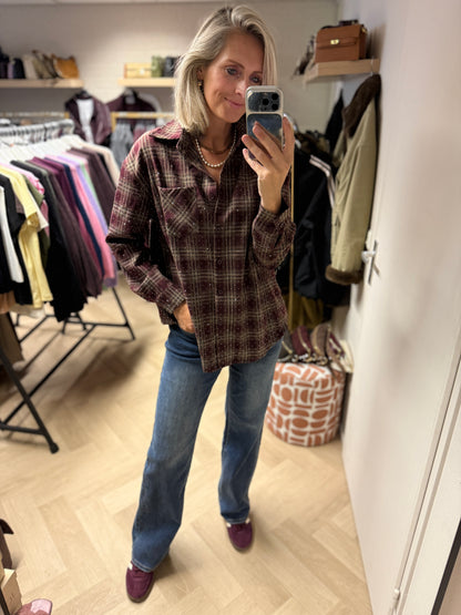 Blouse Stella Ruit Studs Bordeaux