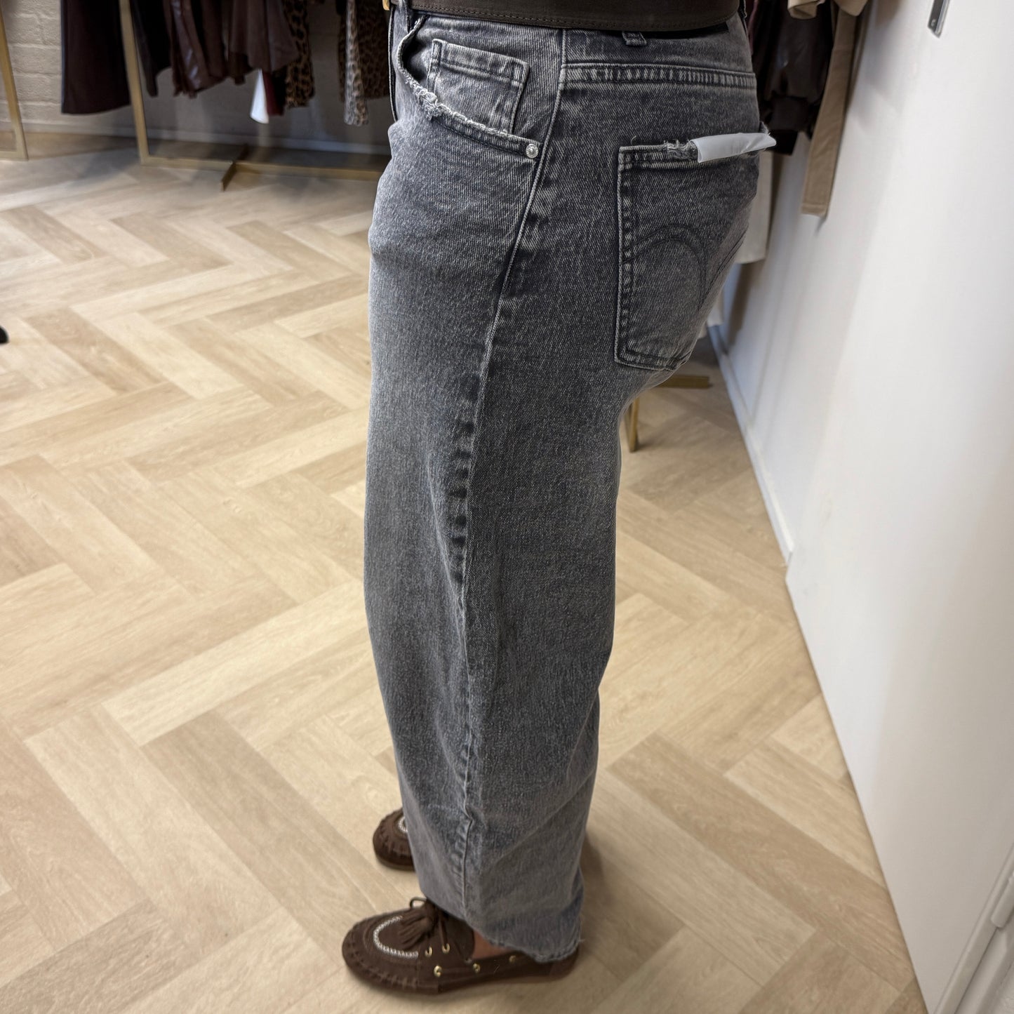 Jeans QH Barrel Fit Grijs