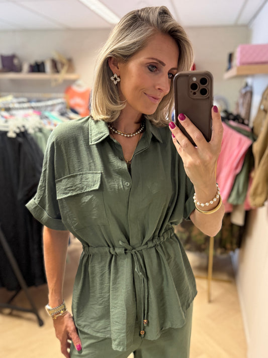 Co Ord Set Vera Armygroen