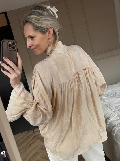 Blouse Honey Strik Nude