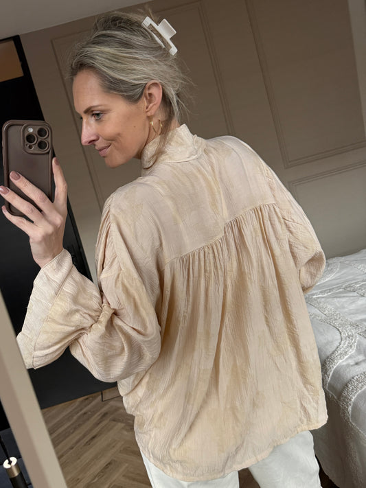 Blouse Honey Strik Nude