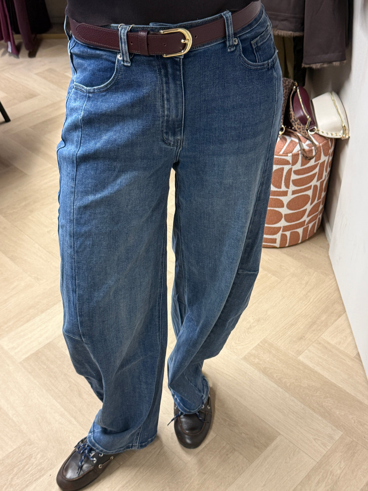 Jeans Laulia Balloon Mediu Blue